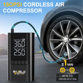 Car Jump Starter With Wireless Tire Inflator Pump Car Tire Wireless Air Pump Inflator For Car Motorcycle Bicycle